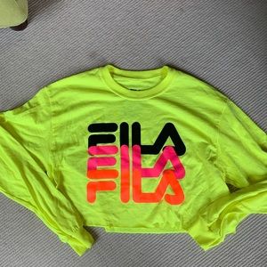 Fila cropped ling sleeve shirt